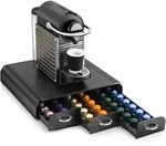 CEP Dispenser f&uuml;r Kaffeekapseln 3 Schubf&auml;cher 34,2x32,7x6,9cm schwarz