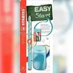 STABILO EASYgraph Schul-Set, blau, Bleistift, Spitzer und Radier f&uuml;r Rechtsh&auml;nder