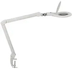 LED-Lupenleuchte MAULmakro, mit Klemmfu&szlig; wei&szlig;