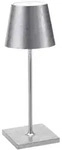 Zafferano Poldina Pro Mini Silver Leaf LED-Tischleuchte, wiederaufladbar und dimmbar