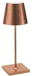 Zafferano Poldina Pro Mini Copper Leaf LED-Tischleuchte, wiederaufladbar und dimmbar