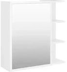 vidaXL Bad-Spiegelschrank Wei&szlig; 62,5x20,5x64 cm Holzwerkstoff