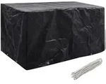 vidaXL Gartenm&ouml;bel-Abdeckung 8 &Ouml;sen 180x70x90 cm