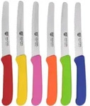 GR&Auml;WE Tafel- Br&ouml;tchenmesser / Fr&uuml;hst&uuml;cksmesser 6 St&uuml;ck bunt
