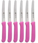 GR&Auml;WE Tafel- Br&ouml;tchenmesser / Fr&uuml;hst&uuml;cksmesser Set pink
