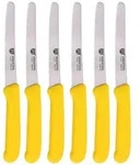 GR&Auml;WE Tafel- Br&ouml;tchenmesser / Fr&uuml;hst&uuml;cksmesser Set gelb