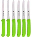 GR&Auml;WE Tafel- Br&ouml;tchenmesser / Fr&uuml;hst&uuml;cksmesser, 6 St&uuml;ck, gr&uuml;n