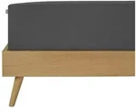 Schiesser Spannbettlaken Jessi - Edeljersey - 100 x 200 cm - Dunkelgrau