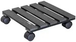 WAGNER Pflanzenroller WPC 29 x 29 x 8 cm, f&uuml;r au&szlig;en & innen, anthrazit, wetterfest,