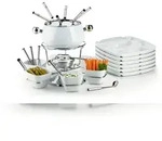 M&Auml;SER Fondueset 28-tlg. f&uuml;r 6 Personen, wei&szlig;, 931228