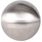 Lex Dekokugel Schwimmkugel edelstahl matt geb&uuml;rstet silber Gartendeko 28cm : 28 cm :