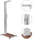 vidaXL Gartendusche mit Bodenelement WPC Edelstahl