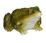Relaxdays Gartenfigur Frosch, wetterfest, f&uuml;r Balkon, Terrasse, am Teich,