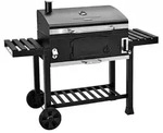 TAINO HERO XXL Smoker BBQ Grillwagen Holzkohlegrill Grill R&auml;ucherofen Schwarz