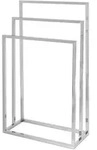 Relaxdays Handtuchst&auml;nder HxBxT:82,5x46x21cm, verchromtes Metall, 3 Stangen,