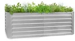 Blumfeldt High Grow Straight Hochbeet 200x60x100cm 1200l Stahl Silber
