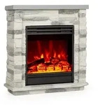 KlarsteinLienz Elektrischer Kamin 1800W Steindekor Polystone...