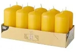Starpak 10 Stumpenkerzen &Oslash; 40 mm &middot; 90 mm goldgelb