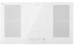 Klarstein Delicatessa 90 Flex Einbaukochfeld Induktion 5 Zonen 7400W Autark Wei&szlig;es