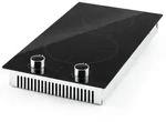 Klarstein Kochheld Doppel-Induktionskochfeld 2900W Dreh-Regler Glas schwarz Schwarz