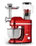 Klarstein Lucia Elegance K&uuml;chenmaschine Mixer Fleischwolf 1800W BPA-frei Rot