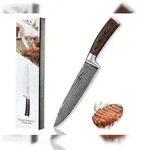 Oleio Wakoli EDIB Damast Chefmesser 20 cm Klinge aus echtem japanischen...