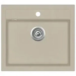 Granitsp&uuml;le Einzelbecken 13 | vidaXL : Farbe - Beige