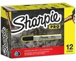 SHARPIE&reg;Permanent Marker S0945720 Schwarz - PRO Metal Barrel Rundspitze 12er