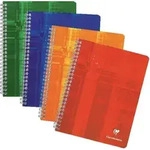 Clairefontaine METRIC Notizbuch DIN A5+ Liniert Spiralbindung Laminierter Karton