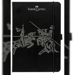FABER-CASTELL Faber Castell Notizbuch A5 194 S kar 100g/m2 schwarz