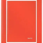 LEITZ Notizbuch Solid fester Einband A5 kariert 80 Blatt hellrot