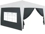 Deuba Pavillon Seitenw&auml;nde f&uuml;r Capri 3x6m anthrazit