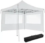 tectake Aluminium Faltbarer Garten Pavillon 3x3m mit 2 Seitenteilen 300 x 300 x...