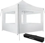 tectake Aluminium Faltbarer Garten Pavillon 3x3m mit 4 Seitenteilen 300 x 300 x 310