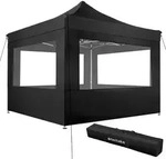 tectake Aluminium Faltbarer Garten Pavillon 3x3m mit 4 Seitenteilen 300 x 300 x 310