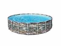 Bestway Power Steel Frame Pool Komplett-Set, rund, 610 x 132 cm