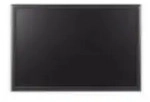 Bi-Office Wandkreidetafel mit MDF Rahmen in Schwarz, 60 x 90 cm