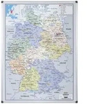 Bi-Office magnetische Deutschlandkarte mit Aluminiumrahmen 120x90cm