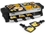 Klarstein Sirloin Raclette 1500W Aluminium / Stein 8 Personen Kontroll-LED Schwarz