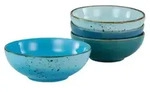 CreaTable Nature Collection Aqua Mehrzweckschale 4-tlg Steinzeug