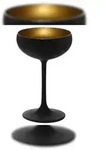 St&ouml;lzle Lausitz ELEMENTS Sektschale Schwarz-Gold 6er Set