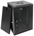 HMF 63309-02 Serverschrank 10 Zoll, 9 HE, 31,2 x 30 x 48,3 cm, Schwarz