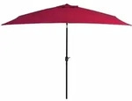 vidaXL Sonnenschirm mit Metall-Mast 300 x 200 cm Bordeauxrot