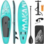 ECD Germany Aufblasbares SUP Board Makani 320 &times; 80 &times; 15 cm T&uuml;rkis &ndash; Komplettset