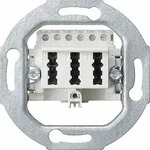 Gira Anschlussdose, TAE 3x6 NFN, Unterputzmontage, wei&szlig;, Schraube, schrauben, 003302