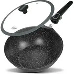 STONELINE&reg; Imagination PLUS Wok 30 cm, mit abnehmbarem Griff, mit Glasdeckel