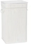 Relaxdays W&auml;schekorb Bambus, faltbar & tragbar, XL 70l mit Deckel, eckiger