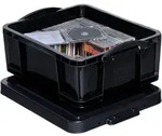 Really Useful Box Kunststoff Aufbewahrungsbox 18 L Schwarz 39 x 48 x 20 cm