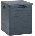 vidaXL Garten-Aufbewahrungsbox 90 L Anthrazit
