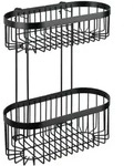 WENKO Wandregal 2 Etagen Classic Plus Black